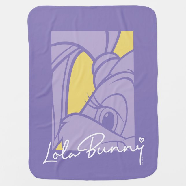 Lola Portrait Autograph Baby Blanket (Front)