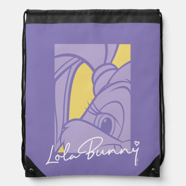Lola Portrait Autograph Drawstring Bag (Front)
