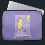 Lola Portrait Autograph Laptop Sleeve<br><div class="desc">Get up close and stylish with Lola! This modern design features a captivating close-up of Lola Bunny's eye, framed into a rectangle and her signature script. The unique composition and contemporary color palette make this a standout piece for any Looney Tunes enthusiast. Personalize your Zazzle items – from art prints...</div>