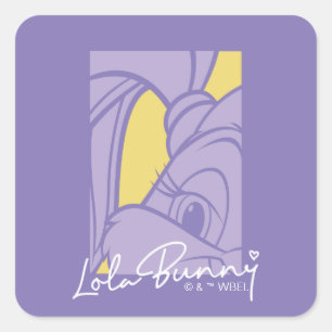 Lola Portrait Autograph Square Sticker