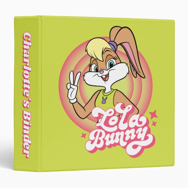 Lola Retro LOONEY TUNES™ Rings 3 Ring Binder (Front/Spine)