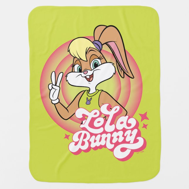 Lola Retro LOONEY TUNES™ Rings Baby Blanket (Front)