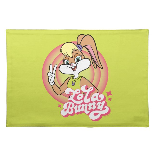 Lola Retro LOONEY TUNES™ Rings Cloth Placemat (Front)