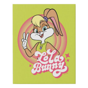Lola Retro LOONEY TUNES™ Rings Faux Canvas Print