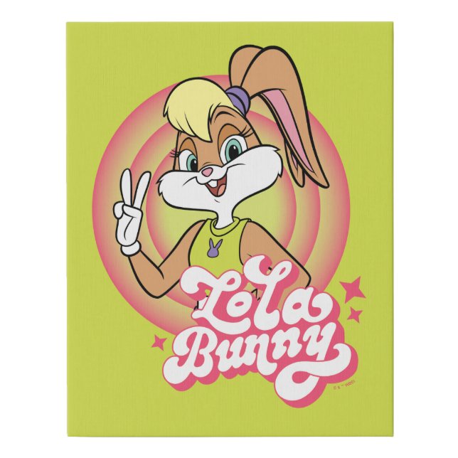 Lola Retro LOONEY TUNES™ Rings Faux Canvas Print (Front)