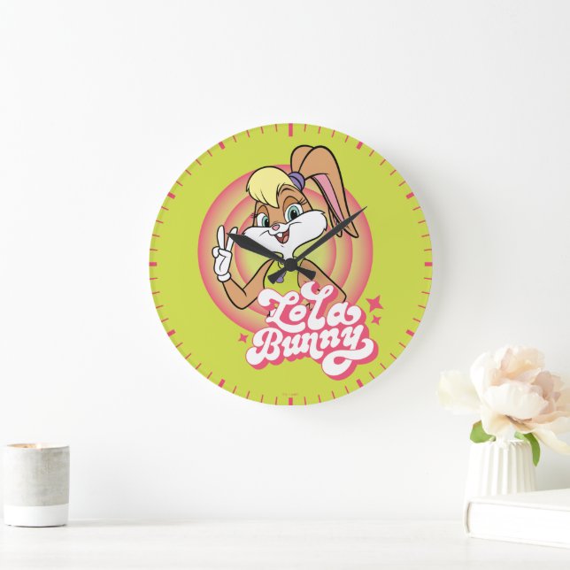 Lola Retro LOONEY TUNES™ Rings Large Clock (Home)