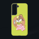 Lola Retro LOONEY TUNES™ Rings Samsung Galaxy S22 Case<br><div class="desc">Peace out with Lola in the iconic Looney Tunes Rings! This eye-catching design features Lola Bunny giving a playful peace sign against a bold, colorful backdrop. Her iconic style and the retro "Lola Bunny" lettering make this a must-have for any Looney Tunes fan. Personalize your Zazzle gear – from apparel...</div>