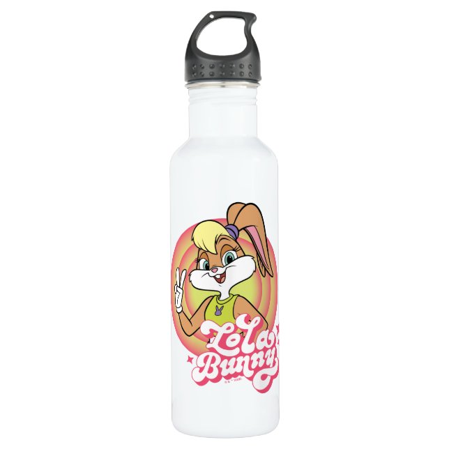 Lola Retro LOONEY TUNES™ Rings Stainless Steel Water Bottle (Front)