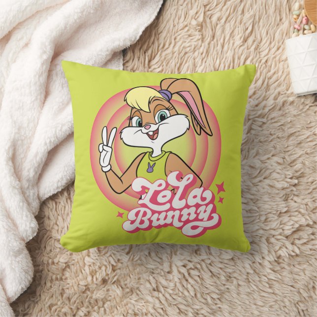 Lola Retro LOONEY TUNES™ Rings Throw Pillow (Blanket)