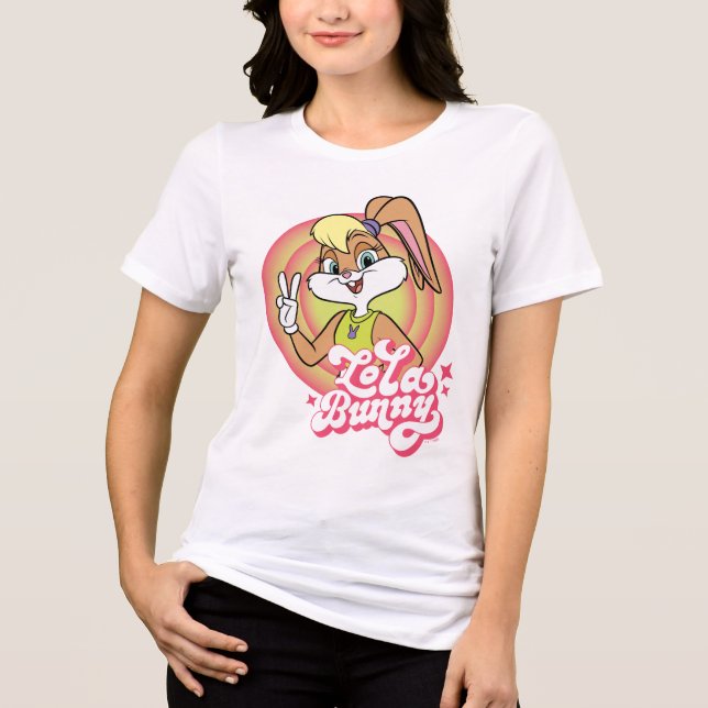 Lola Retro LOONEY TUNES™ Rings Tri-Blend Shirt (Front)