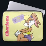Lola Sitting Laptop Sleeve<br><div class="desc">Lola Bunny is always ready to have some fun. This image is perfect for any fan of Lola Bunny or Looney Tunes. Her sassy smile and sporty attire are iconic, making her the perfect design to personalize anything from phone cases to tote bags. Let Lola add a touch of cartoon...</div>