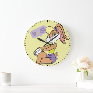 Lola Sitting Large Clock