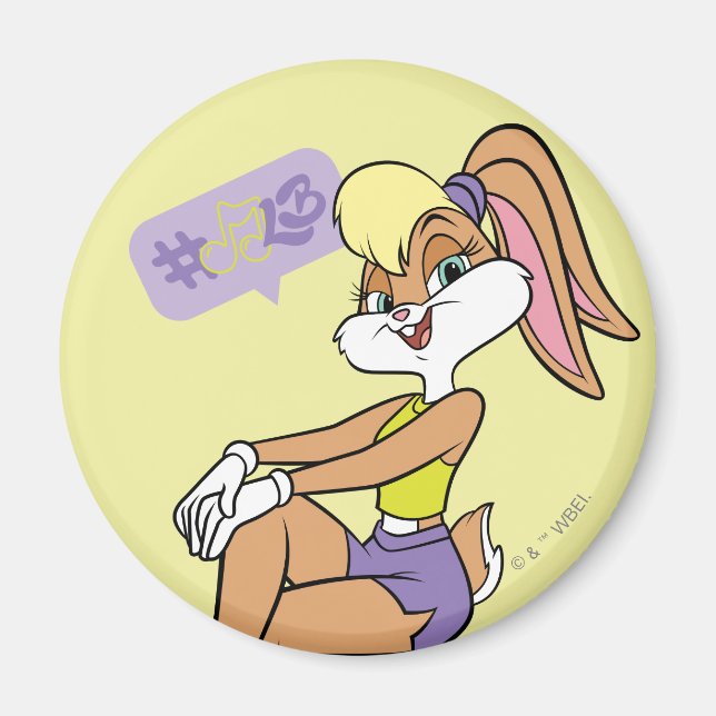 Lola Sitting Magnet (Front)