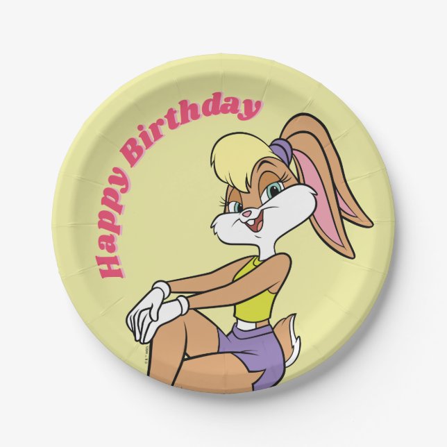 Lola Sitting Paper Plates (Front)