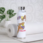 Lola Sitting Water Bottle<br><div class="desc">Lola Bunny is always ready to have some fun. This image is perfect for any fan of Lola Bunny or Looney Tunes. Her sassy smile and sporty attire are iconic, making her the perfect design to personalize anything from phone cases to tote bags. Let Lola add a touch of cartoon...</div>