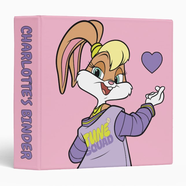 Lola TUNE SQUAD™ Varsity Heart 3 Ring Binder (Front/Spine)