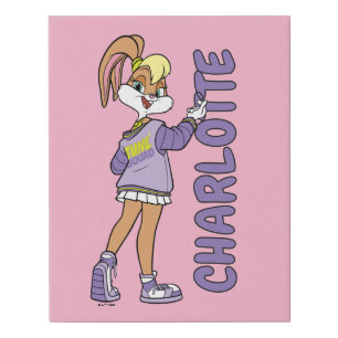 Lola TUNE SQUAD™ Varsity Heart Faux Canvas Print
