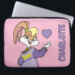 Lola TUNE SQUAD™ Varsity Heart Laptop Sleeve<br><div class="desc">Rock that Tune Squad vibe with Lola! This image captures her sporty-chic look in her varsity jacket, holding up a heart gesture. Perfect for any Looney Tunes fan, this design adds a touch of playful style to your Zazzle creations. Customize everything from apparel to home décor and show off your...</div>