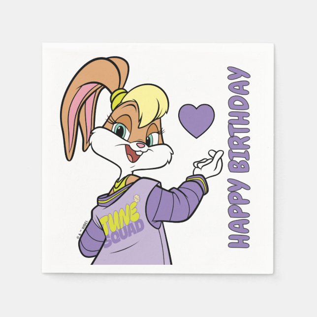 Lola TUNE SQUAD™ Varsity Heart Napkins (Front)