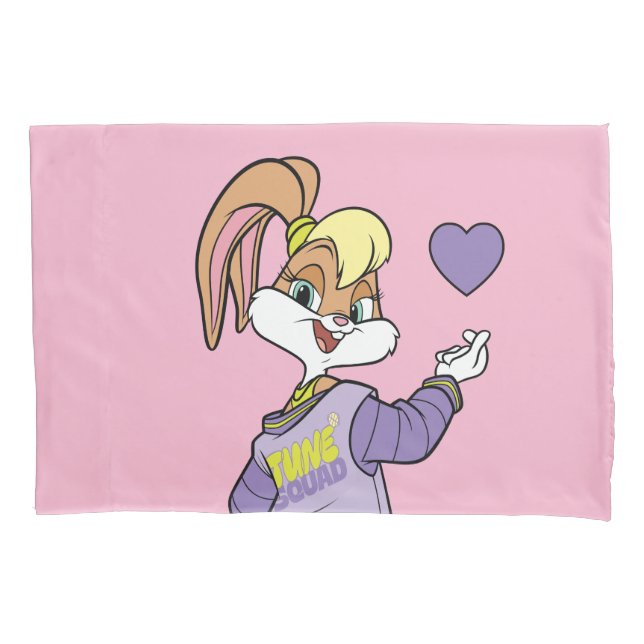 Lola TUNE SQUAD™ Varsity Heart Pillow Case (Front)