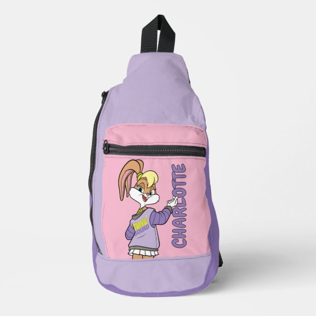 Lola TUNE SQUAD™ Varsity Heart Sling Bag (Front)