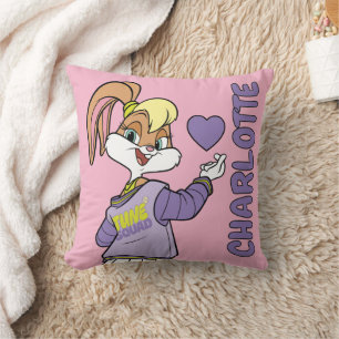Lola TUNE SQUAD™ Varsity Heart Throw Pillow