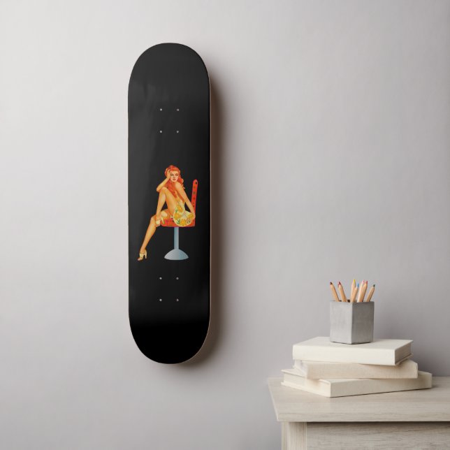 Lola Vintage Skateboard Wall Art (Wall Art)