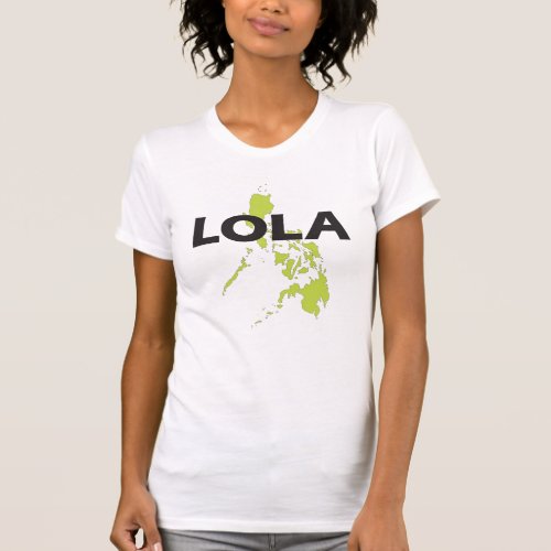 Lola with Philippines map T_Shirt