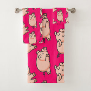 Lolailo 19 Oink Oink Bath Towel Set