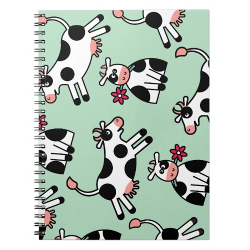 Lolailo 22 Flower Power Cow Notebook