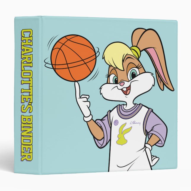 Lola's Basketball Spin 3 Ring Binder (Front/Spine)