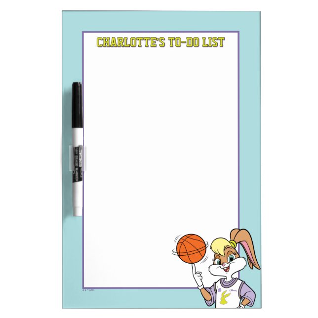 Lola's Basketball Spin Dry Erase Board (Front)