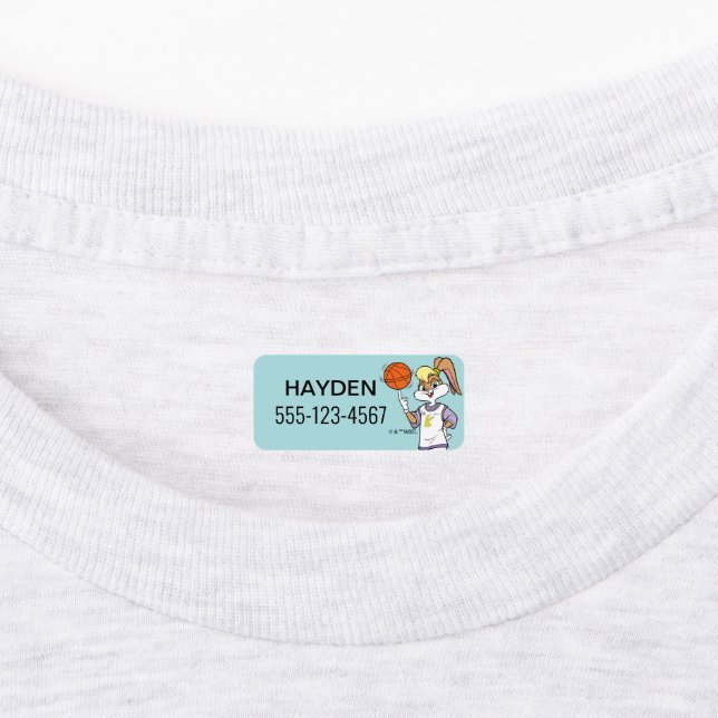 Lola's Basketball Spin Kids' Labels (Affixed)