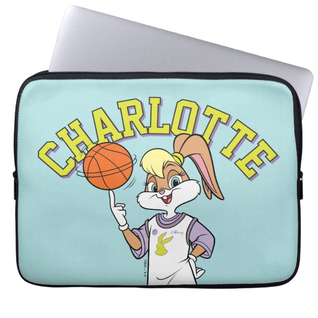 Lola's Basketball Spin Laptop Sleeve (Front)