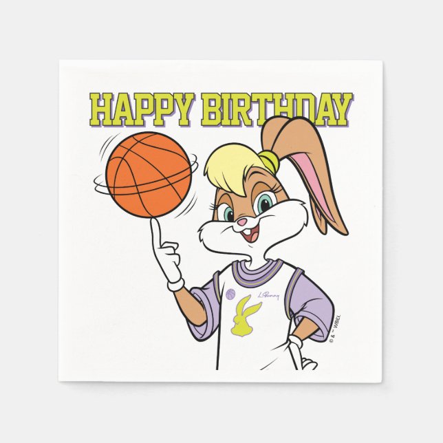 Lola's Basketball Spin Napkins (Front)