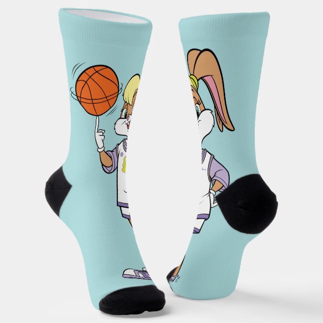 Lola's Basketball Spin Socks (Angled)