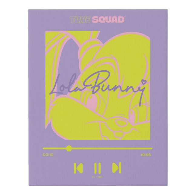 Lola's Music Player Faux Canvas Print (Front)