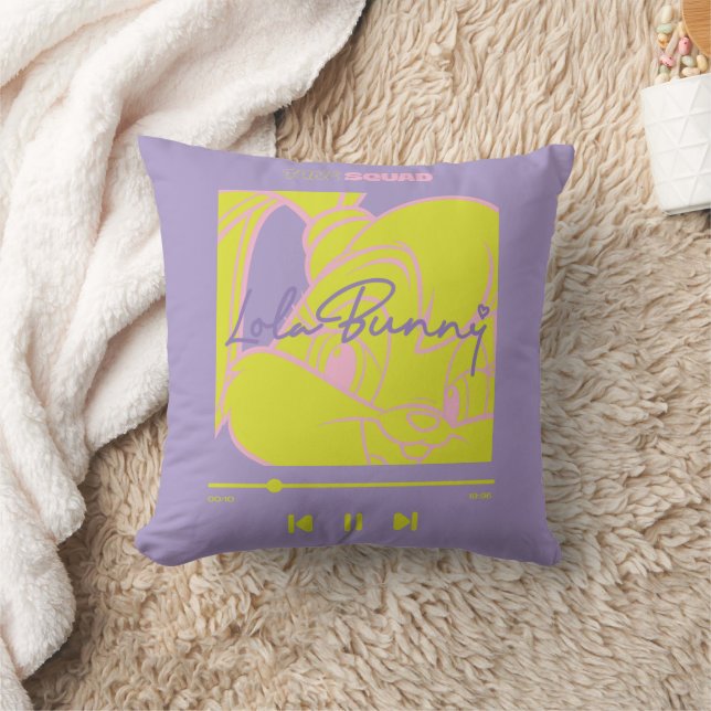 Lola's Music Player Throw Pillow (Blanket)