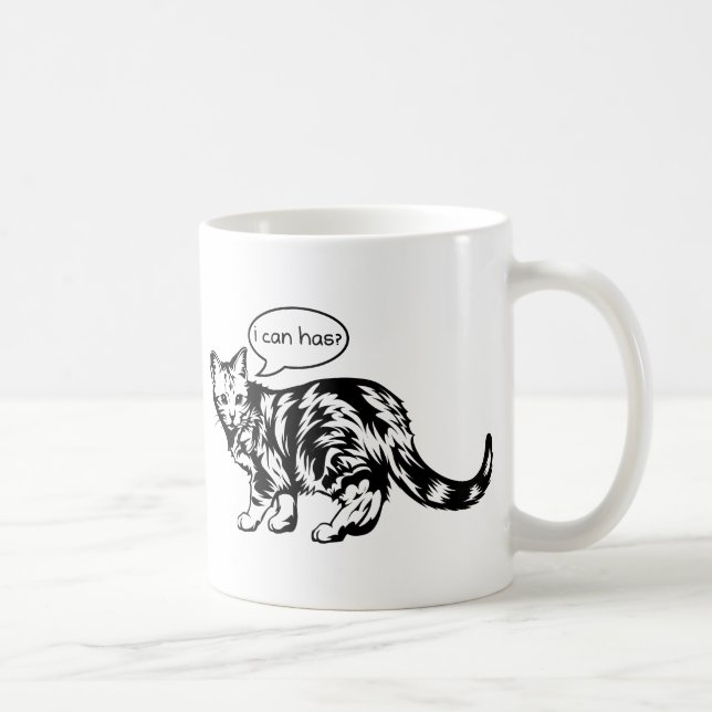 lolcat - i can has? coffee mug (Right)