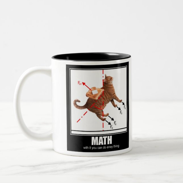 LOLCat: Math Two-Tone Coffee Mug (Left)