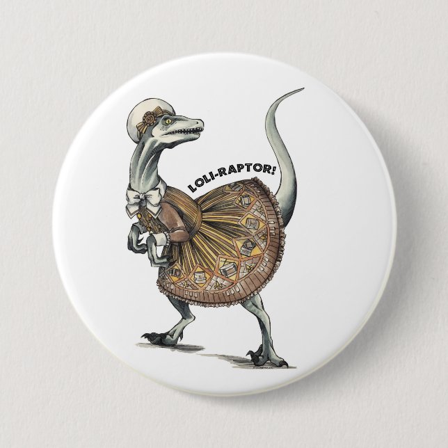 Loli Raptor Button (Front)
