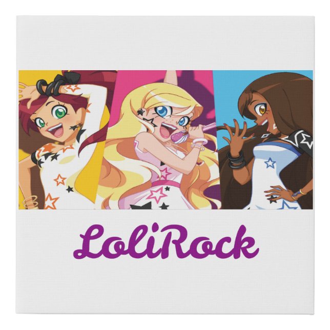 LoliRock painting Faux Canvas Print (Front)
