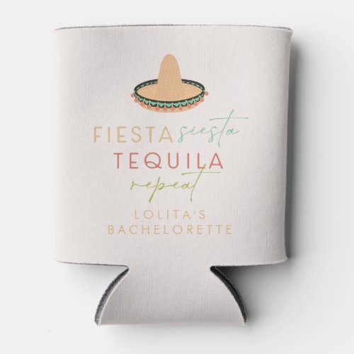 LOLITA Fiesta Siesta Tequila Bachelorette Favor Can Cooler