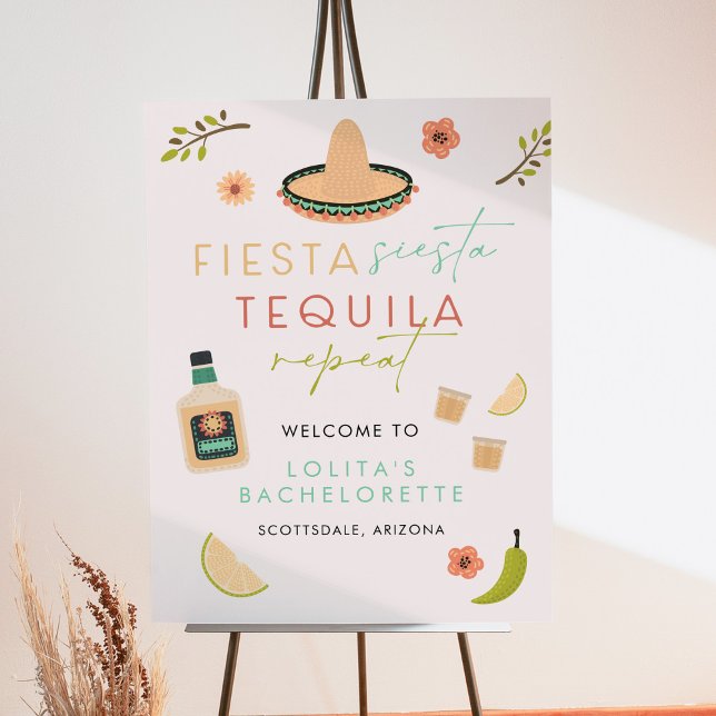 LOLITA Fiesta Siesta Tequila Bachelorette Welcome Foam Board (Creator Uploaded)