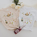 LOLITA Fiesta Siesta Tequila Repeat Bachelorette T T-Shirt<br><div class="desc">This fiesta bachelorette t shirt features colorful tequila and fiesta graphics paired with fun handwritten fonts. Purchase the white for the bride and the cream for the bachelorette group for a cohesive final fiesta look.</div>