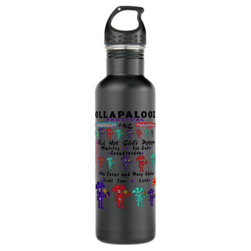 Lollapalooza Festival Red Hot nChili Peppers   Stainless Steel Water Bottle