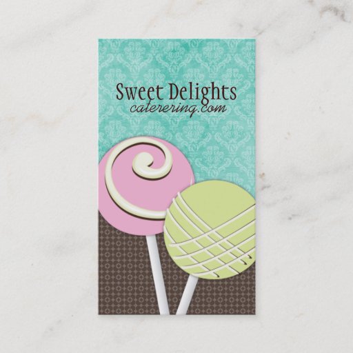 Customizable Lolli Cakes Business Cards