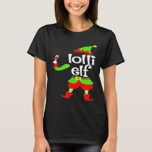 Lolli Elf Wine  Christmas Xmas Filipino Grandma T-Shirt
