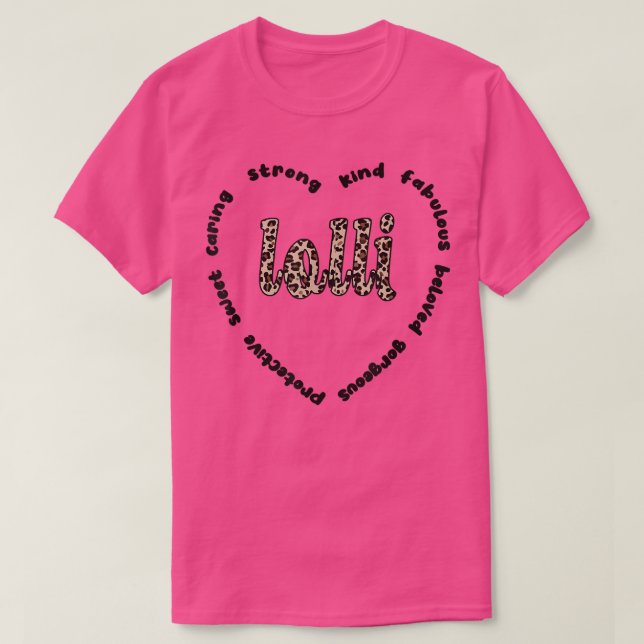 Lolli Grandmother Appreciation Lolli Grandma Heart T-Shirt (Design Front)