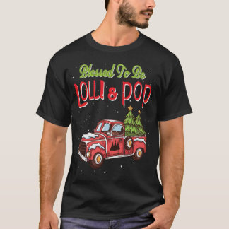 Lolli & Pop Christmas Pajama Grandparents Grandmot T-Shirt